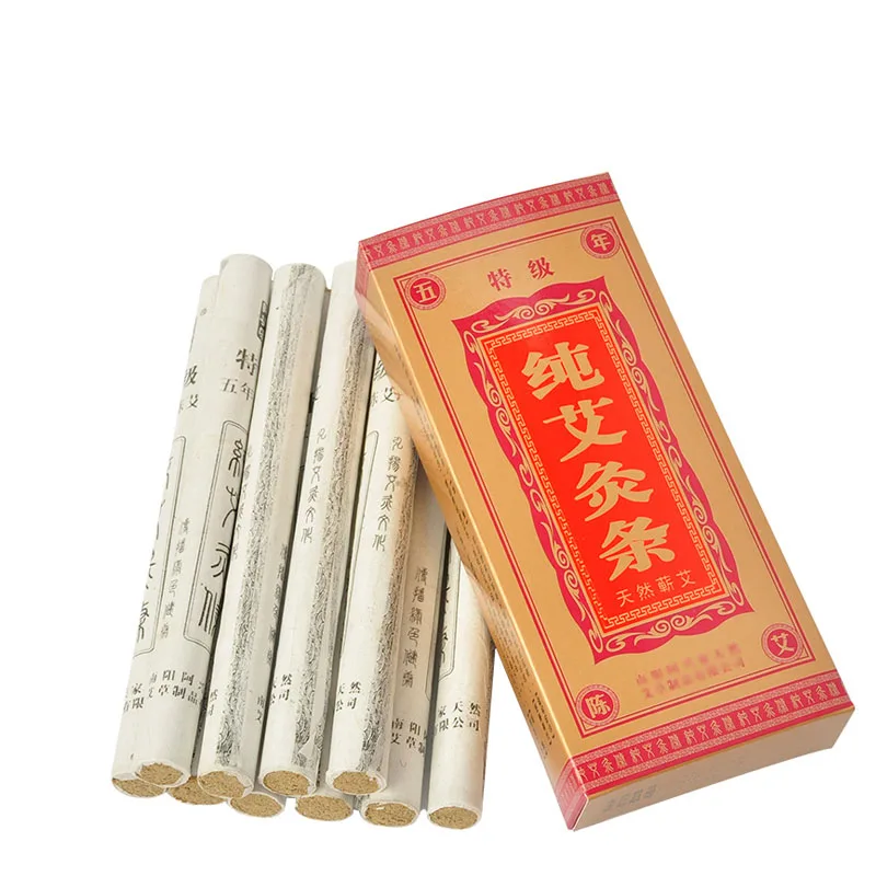 MOXA Strip 10-Pack Super Moxa Hot Moxibustion Aromatherapy Sticks Shoulder, Back, Knee, Hands, Feet, Abdomen, Body Available