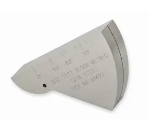 DSC Ultrasoon testblok Koolstofstaal blok