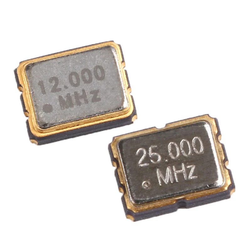 5pcs SMD passive crystal 3225 12MHz/20PF 16MHz/9PF/12PF 24MHz/20PF 25MHz/12PF 27.12MHz/10PF 32MHz/12PF crystal oscillator