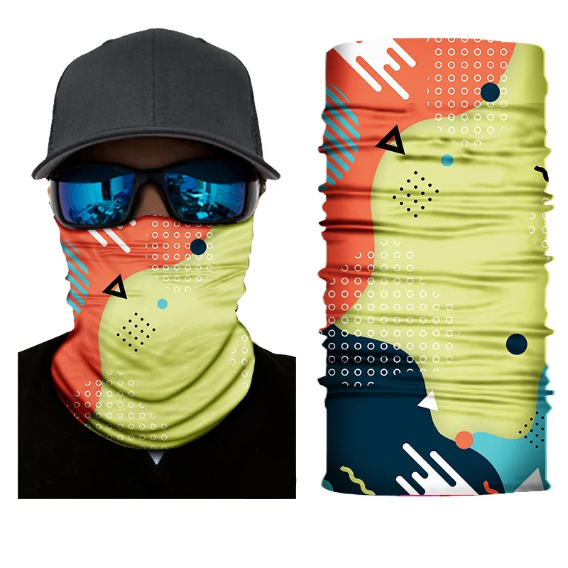 3D Cartoon Seamless Magic Neck Gaiter Face Shield Cycling Fishing Bike Ski Camping Banadana Halloween Headband Scarf Unisex Mask