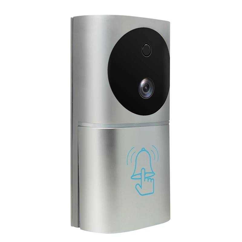 KinJoin Mới Cảm Biến Chuyển Động Vòng Chuông Cửa Wifi Video Chuông Cửa Có Camera 1080P IOs Android Không Dây Chuông Cửa Có mở Khóa Từ Xa