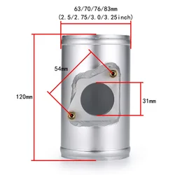 63/70/76/83MM Car Air Flow Sensor Mount Adapter MAF Meter Air Flow Meter Base Tool