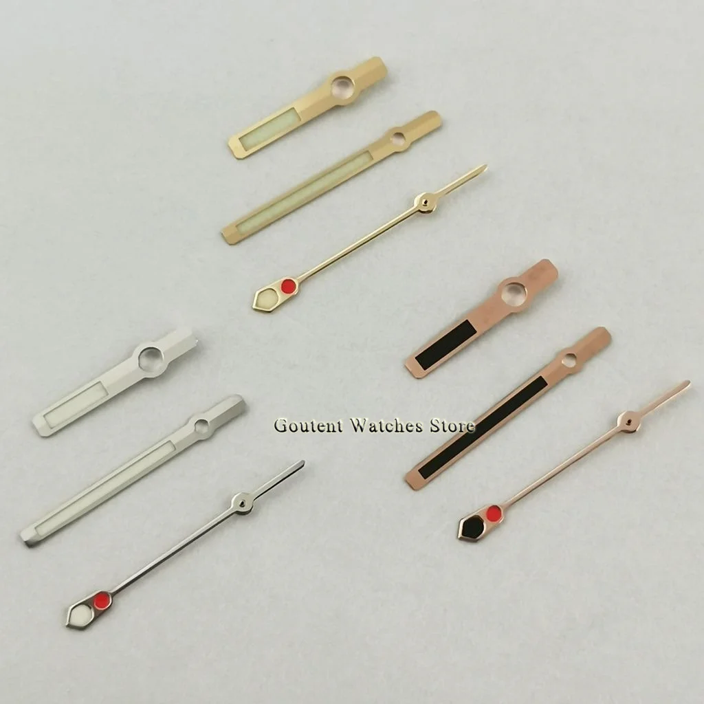 Goutent Silver/Golden/Rose Gold Watch Hands Fit For NH35 NH36 Movement Watch spare parts