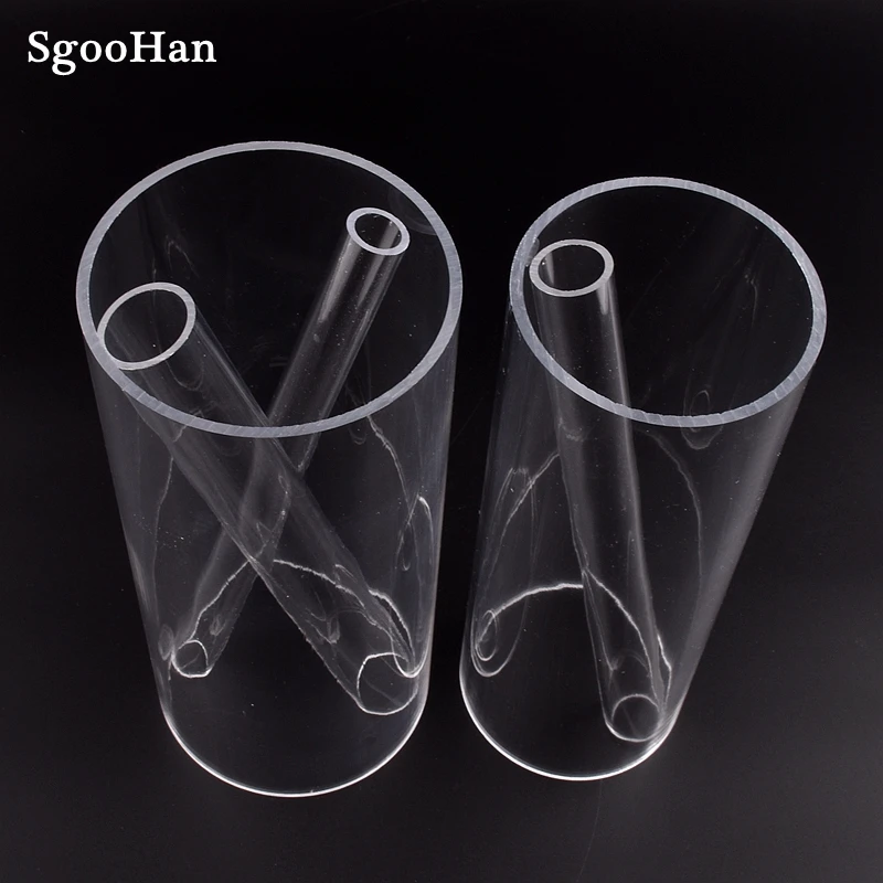 3pcs Length 32cm O.D 16~50mm Clear Plexiglass Acrylic Aquarium Fish Tank Tube Home DIY Filter Accessories Water Tank PMMA Pipe