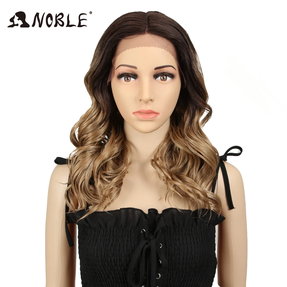 Edle Perücke mit Spitze vorne, 20 Zoll, lockige, gewellte Perücke, Ombré-Blond-Perücke, synthetische Perücken mit Spitze für Damen, Perücke mit Spitze für schwarze Frauen, Cosplay-Perücke. – Detail 33