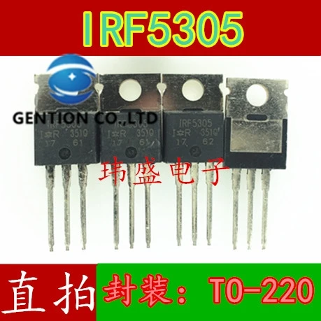 10 Uds IRF5305PBF IRF5305 TO220 31A55V MOS efecto de campo tubo en stock 100% nuevo y original