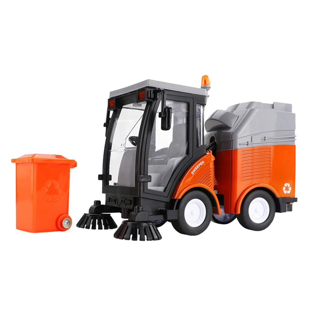 Sweeper Incl. Garbage Bin Street Cleaning Vehicle With Light And Sound Toy Car Toy Wonderful Gift For Kids