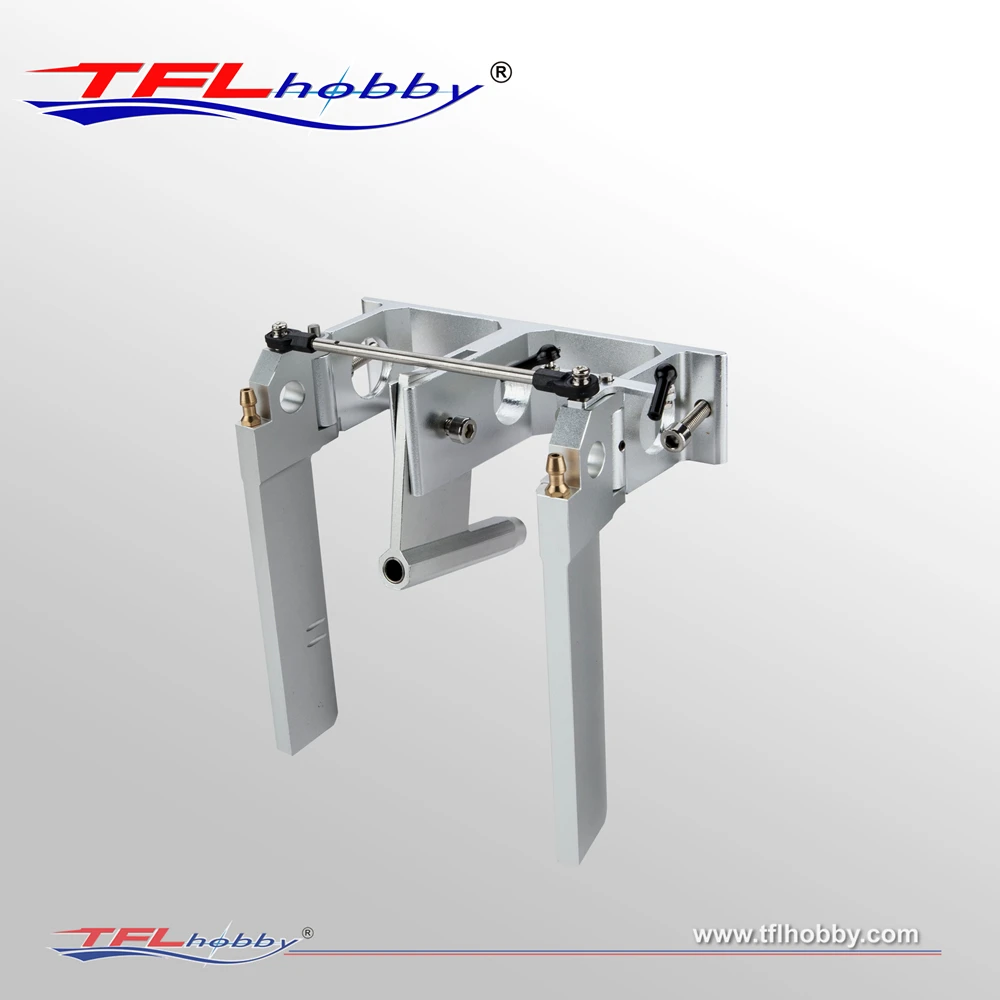 TFL Hobby 140 Aluminum Dual Pickup Rudder fit 6.35mm 1/4 Shaft for 100cm to 130cm RC Gas Boat