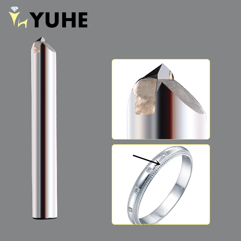 YUHE MCD Diamond Milling Point Tool CNC Circle Tool for Jeweler Cutting Engraving Tools Jewelry Machines