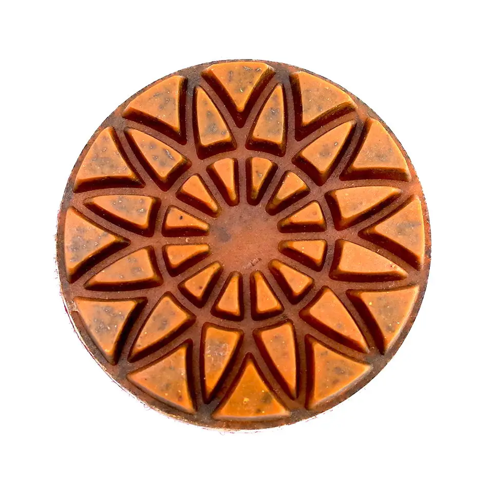 RIJILEI 4PCS 3 Inch Diamond Polishing Pads Hybrid Copper Bond Wet Concrete Floor Plishing Pad for Granite Marble Grinding Discs