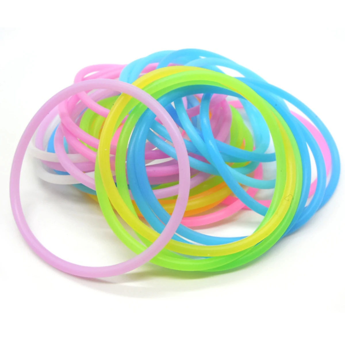 New color silicone  Women  Hair Bands Waterproof Sports Bracelet Elastic Hair Rope Fashion Hair Accessoires