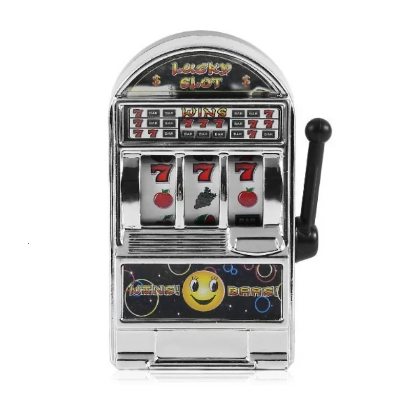 Mini Casino Lucky Jackpot Fruit Slot Machine Money Box Game Toys For Children Adult Funny Anti Press Toys For Kids Birthday Gift