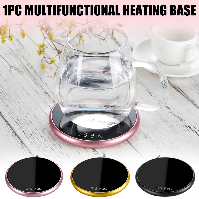 Electric Heating Coaster with Temperature Settings for Water, Portable Coffee Mug, Cup Warmer, Kitchen Supplies, New