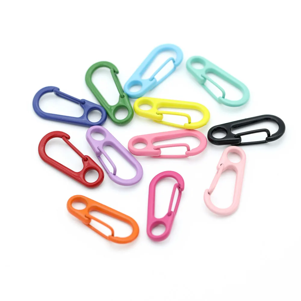 10Pcs/lot Macron Color Lobster Clasp Openable Metal Spring Clasp Hook  DIY Keychain Connection Clasp Jewelry Making Findings