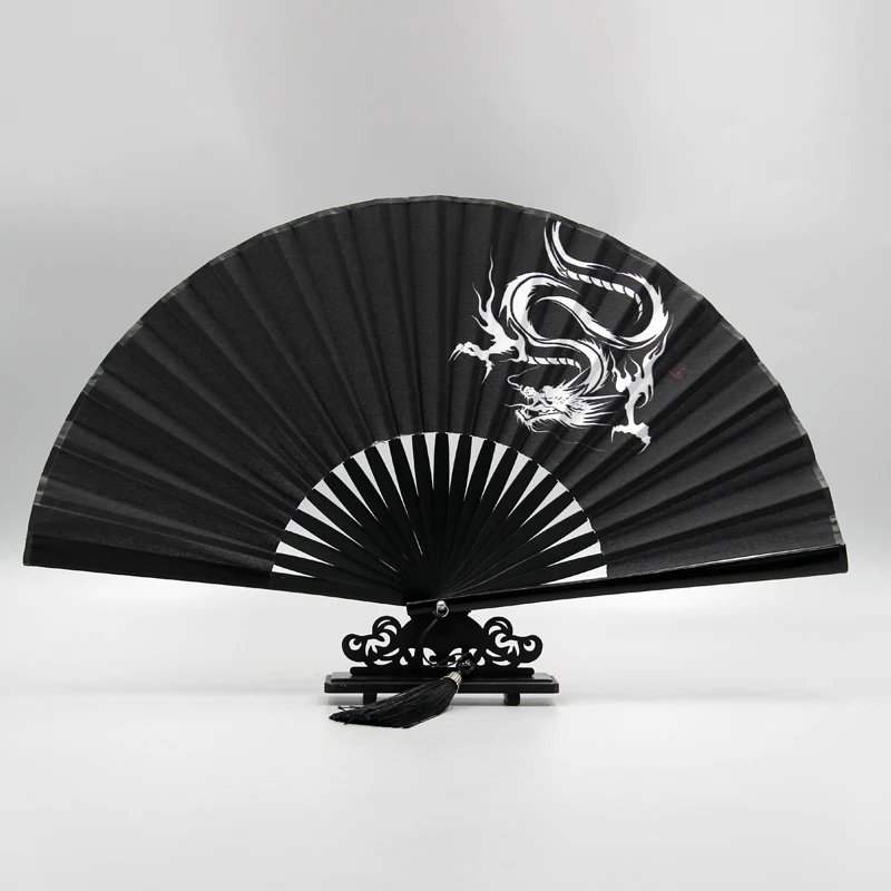 High Grade Classical Hand Folding Fan Small Hand Silk Fan Summer Portable Vintage Lady Gentlemen Folding Fan Abanicos Para Boda