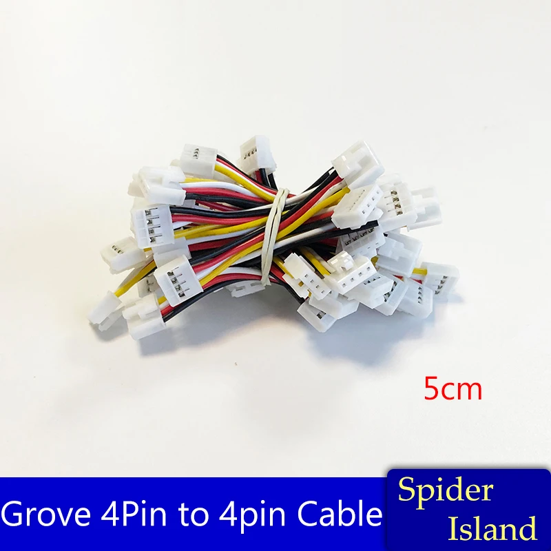 

100pcs Grove 4pin 4-PIN Female pair of buckle 5CM cable (5) winder Cable 110990036 Module 4Pin to 4pin Connector Cable