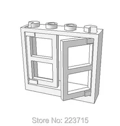 *Window 1x4x3*10pcs DIY enlighten block brick part No.60594+60608 Compatible With Other Assembles Particles