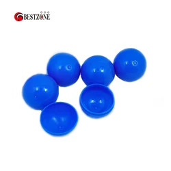 100Pcs/Lot Diameter 30MM Full Blue Solid Color Plastic Toy Capsules Empty Round Balls Container Eggshell For Vending Machine