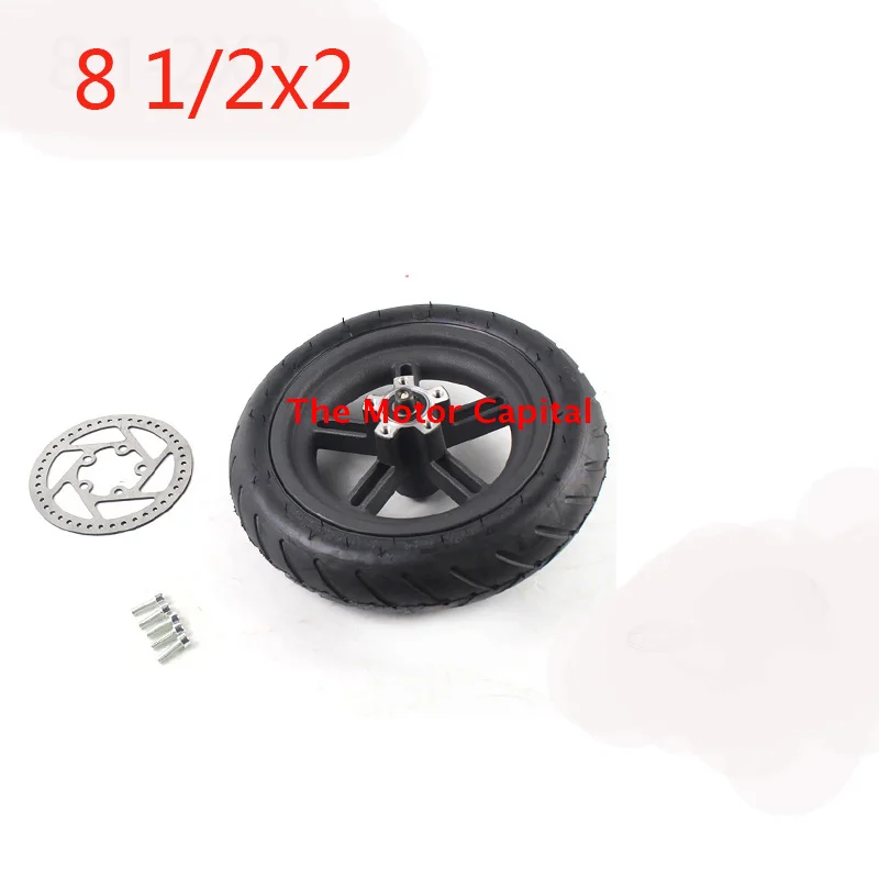 8 1/2x2 Inner Tube and Outer Tire 8.5x2 Wheel Drum Brake  Cable With 120cm  Line For Electric Scooter 8.5 Inch 