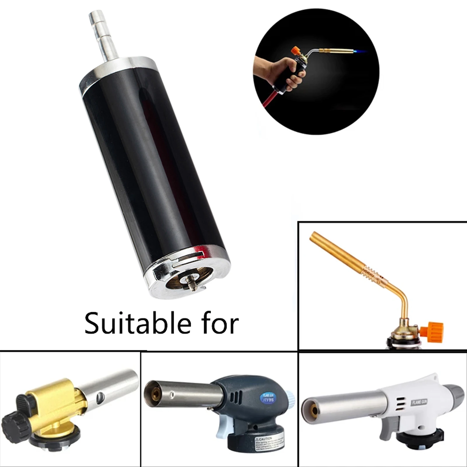 Quemador de Gas para acampar al aire libre, utensilios de cocina para el hogar, adaptador de antorcha, herramienta de interruptor