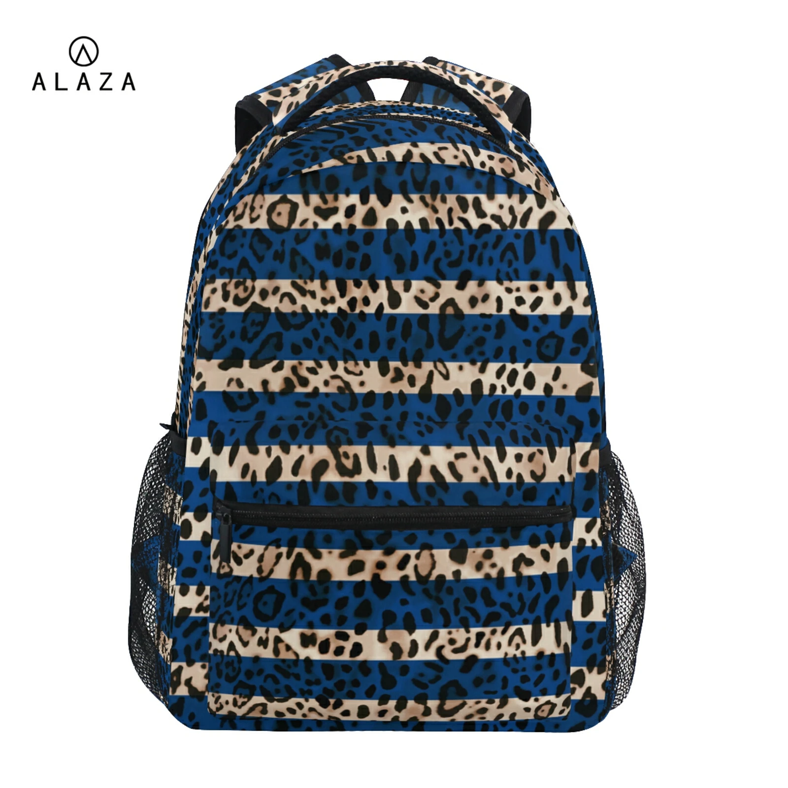 New schoolbag Aztec Stripe Leopard Spot Women Backpack Harajuku Fashion Female School Bag Large Capacity Light Travel Knapsack