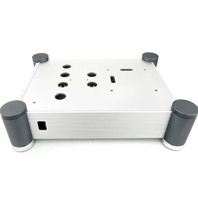 Hetan Maoshi 튜브 앰프 키트용 모든 순수 알루미늄 섀시, 인클로저 튜브 프리앰프 쉘 케이스, 202mm x 80mm x 282mm