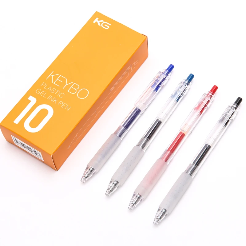 

Youpin KACOGREEN KEYBO пластиковая гелевая чернильная ручка 4 цвета 0,5 мм нейтральные ручки школьные офисные принадлежности Caneta/KACO синие стержни 10 шт./набор