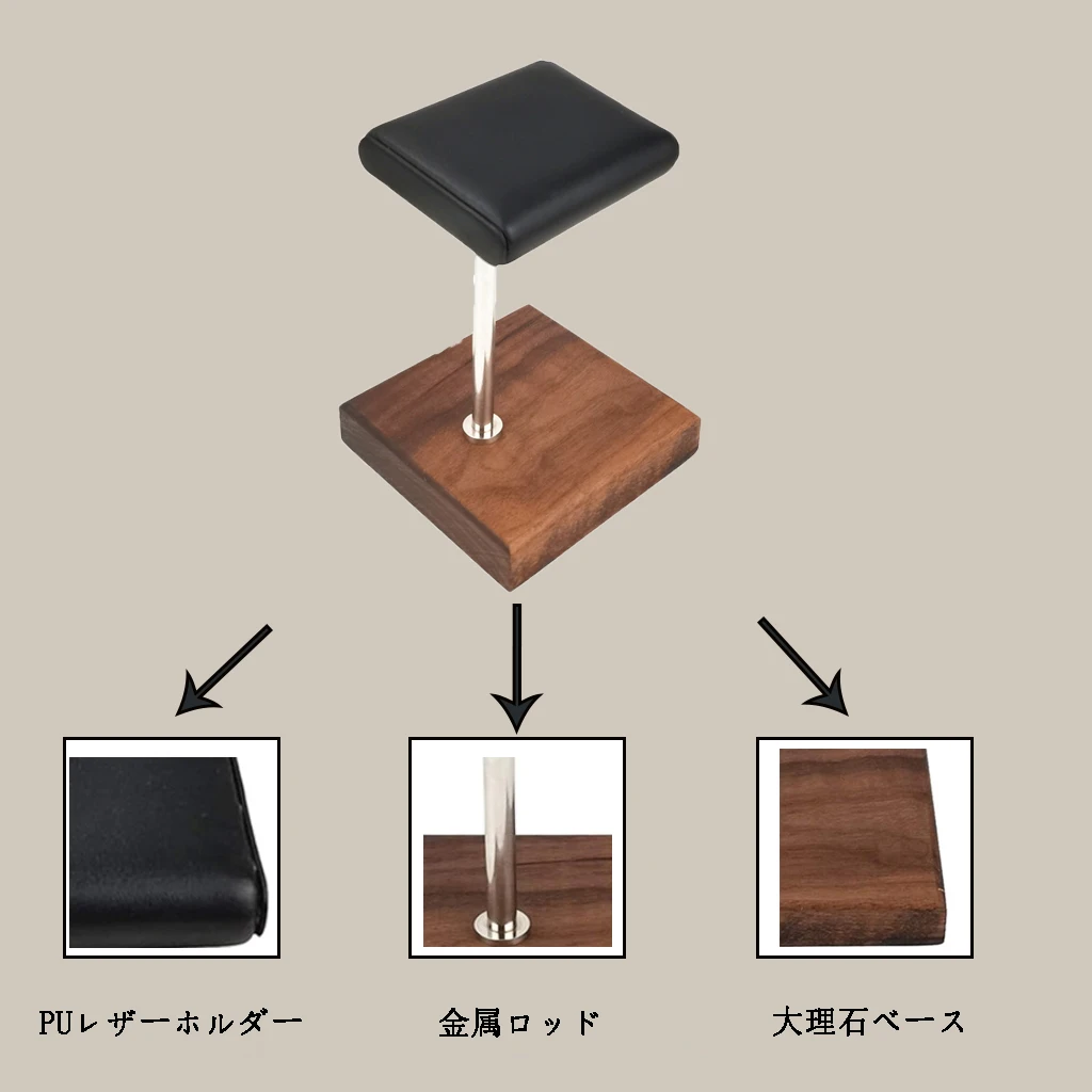 แบบพกพาPUหนังและนาฬิกาหินอ่อนขาตั้งสร้อยข้อมือกำไลข้อมือHandcraftedจอแสดงผลเครื่องประดับStoreนาฬิกาของคุณ