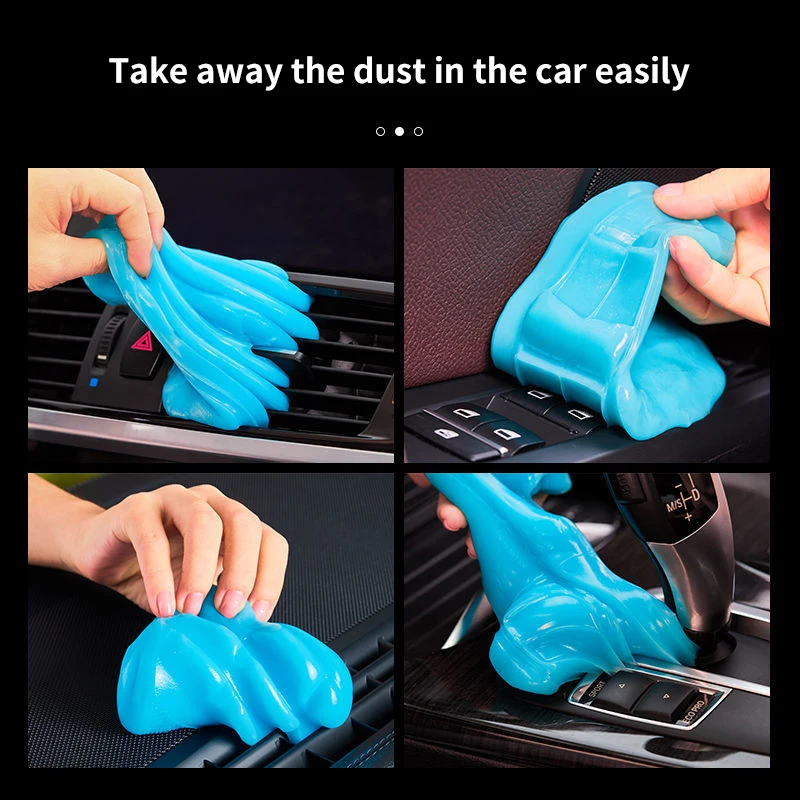 Car Cleaner Gel Slime per macchina per la pulizia Auto Vent Magic Dust Remover colla Computer Keyboard Dirt Cleaner Car Wash Interior