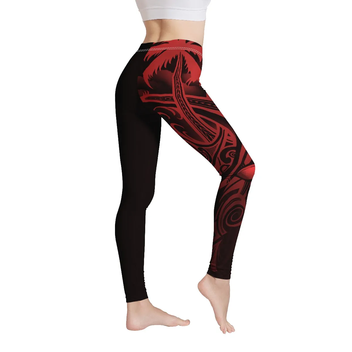 Polynesian Samoa Traditionellen Tribal Print Mädchen Sexy Sport Volle Länge Bodycon Leggings frauen Lange Hosen