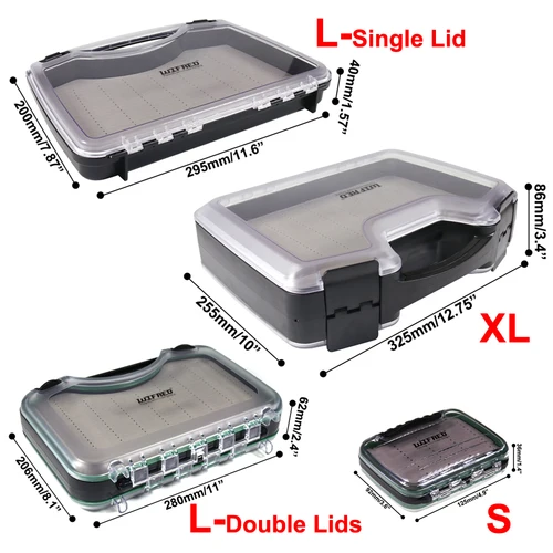 Imagen 2 del producto Wifreo-caja para moscas de pesca, bolsillo impermeable, exhibición de viaje, barco, pesca en agua salada, estuche para moscas de gran tamaño