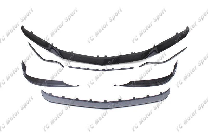 

Car Accessories Carbon Fiber OEM Style Front Bumper Canard With Lip Kit 7pcs Fit For 2015-2017 MB C217 S63 Coupe Front Lip Kits