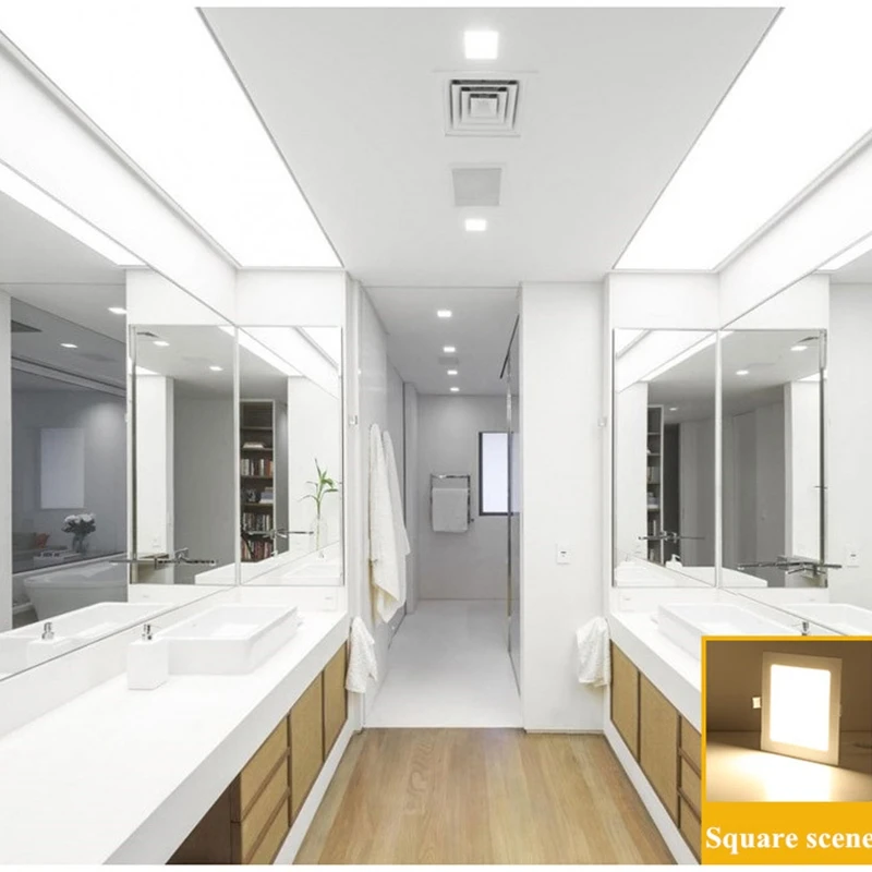 1pcs LED Panel Light 3W 6W 9W 12W 15W 18W 25W Recessed Ceiling LED Downlight Indoor Spot Light AC110V 220V Driver Incl