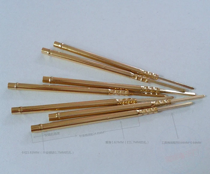 Крышка зонда 100 мм, 1,7 шт., R100-2W мм, игольчатая Наружная трубка, 2,5 мм, высота