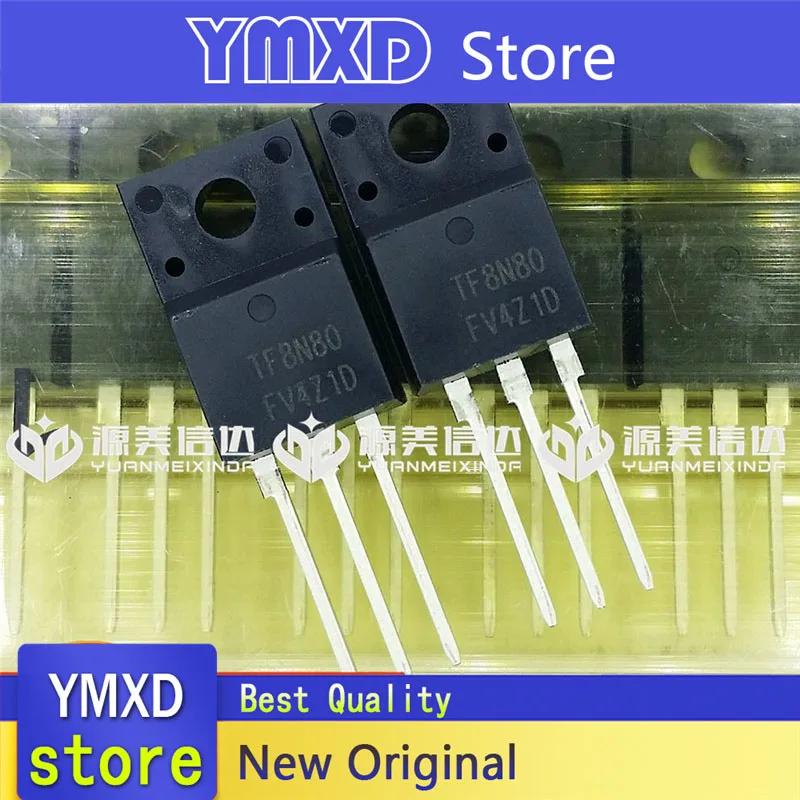 10pcs/lot New Original TF8N80 AOTF8N80 8N80 7.4A800V TO220F MOS Field Effect Tube In Stock