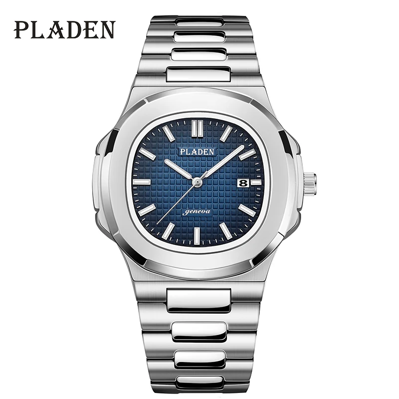 

PLADEN Luxury Watches Men Top Brand High Quality Stainless Steel relogio masculino Fashion Waterproof Quartz Watch For Men 2023