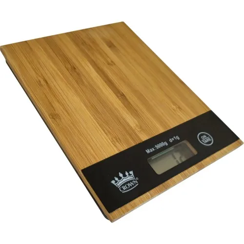 

Crown Digital Bamboo Kitchen Scale LCD Screen 5 kg