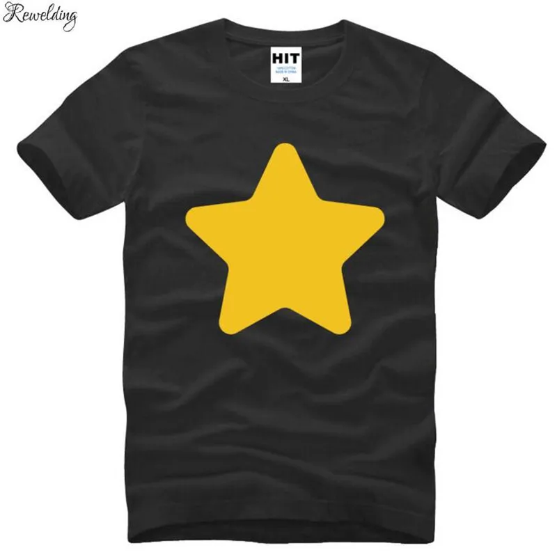 STEVEN UNIVERSE Star Creative Printed T Shirts Men Summer Style Short Sleeve O-Neck Cotton Men\'s T Shirt Fashion Tee Shirt Homme