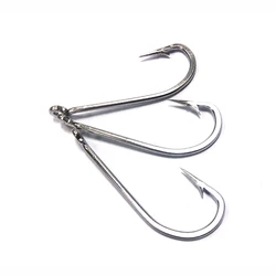 CN04 4/0 80pcs Mustad Fish Hook Stainless Steel O'shaughnessy Fishing Hook Jigging Hooks For Fishing