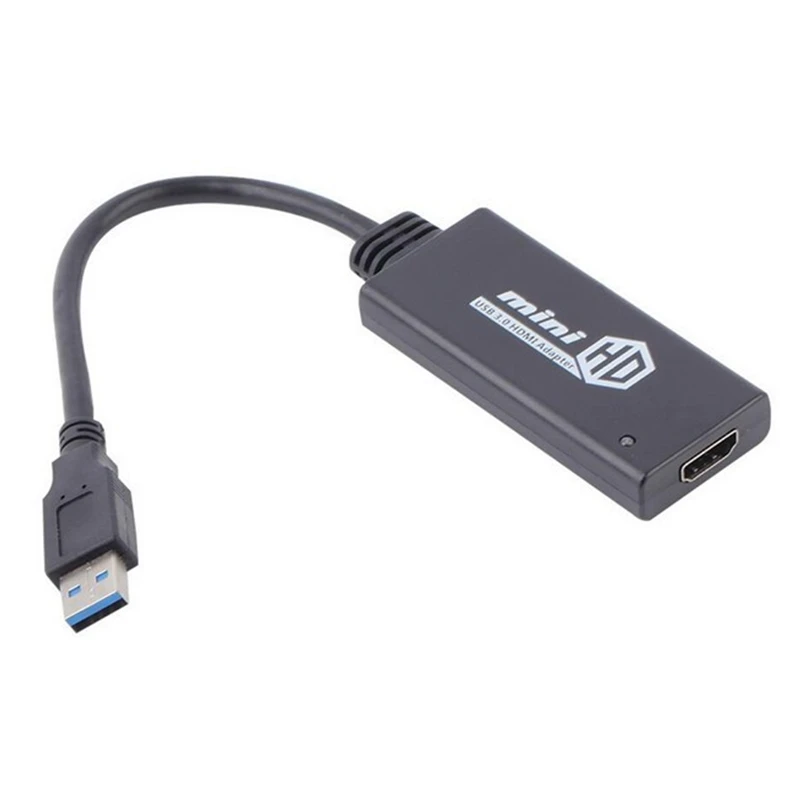 USB 3.0 To HDMI-compatible MINI HD 1080P Video Cable Adapter Converter For PC For Laptop for Win7/8/10, with Retail Package