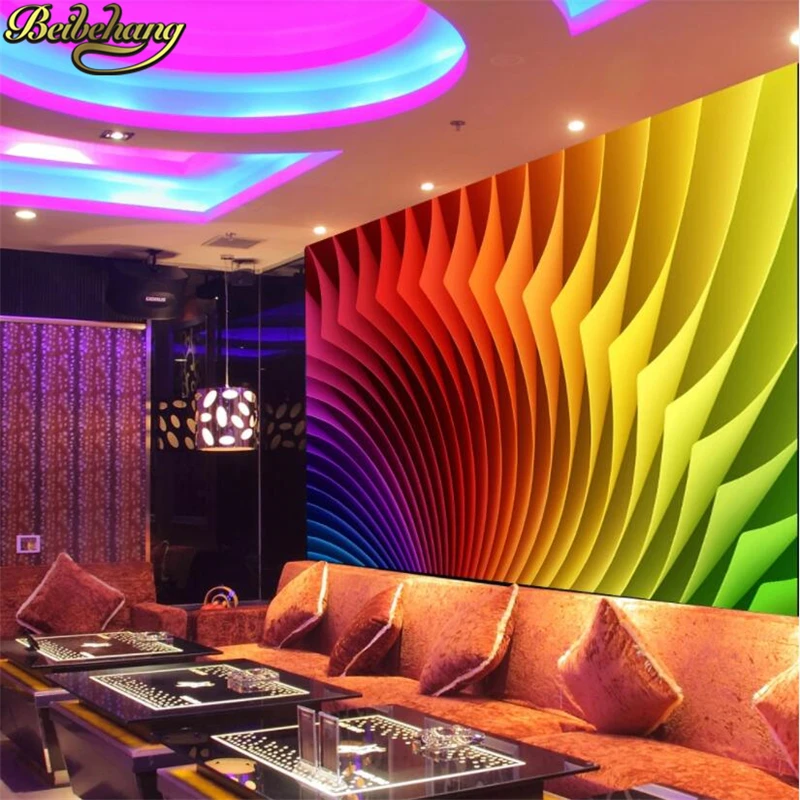 beibehang Custom Popular fashion gorgeous dream wallpaper bar KTV background murals wall paper decoration wall papers painting