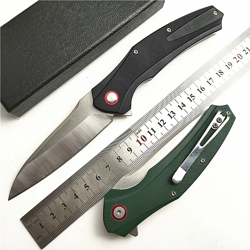 Kesiwo L141 D2 Steel EDC Folding Knife G10 Handle Ball Bearing Outdoor Pocket Camping Hunting Survival Knife EDC Tool