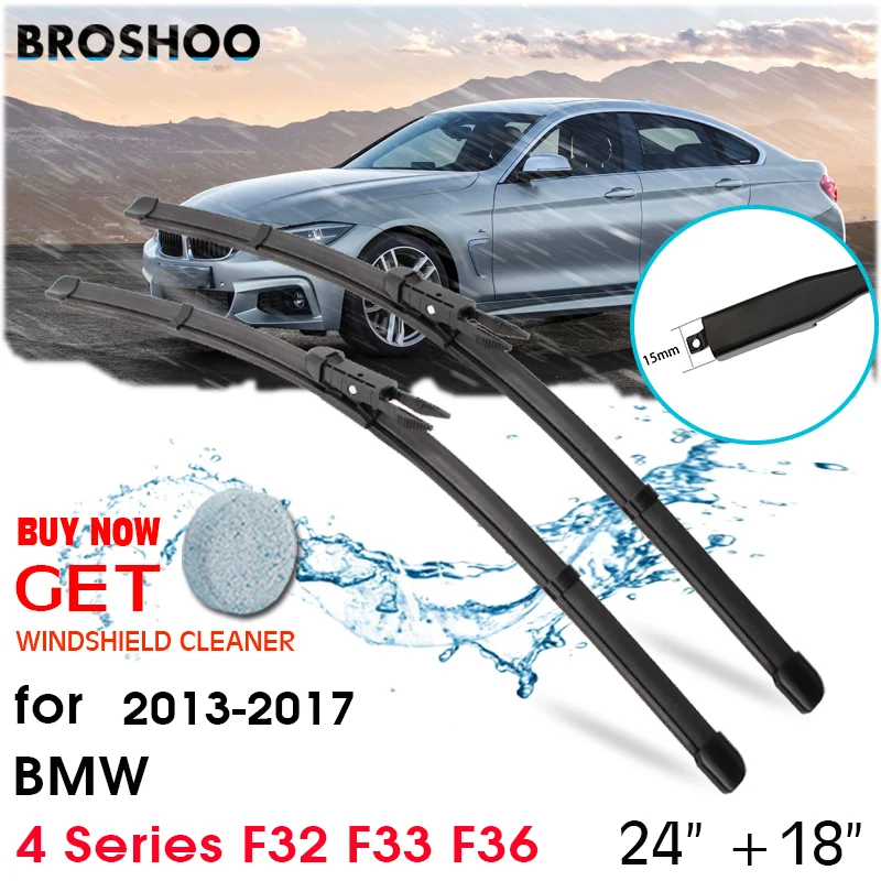 

Car Wiper Blade Front Window Windscreen Windshield Wipers Blades Auto Accessories For BMW 4 Series F32 F33 F36 24"+18" 2013-2017