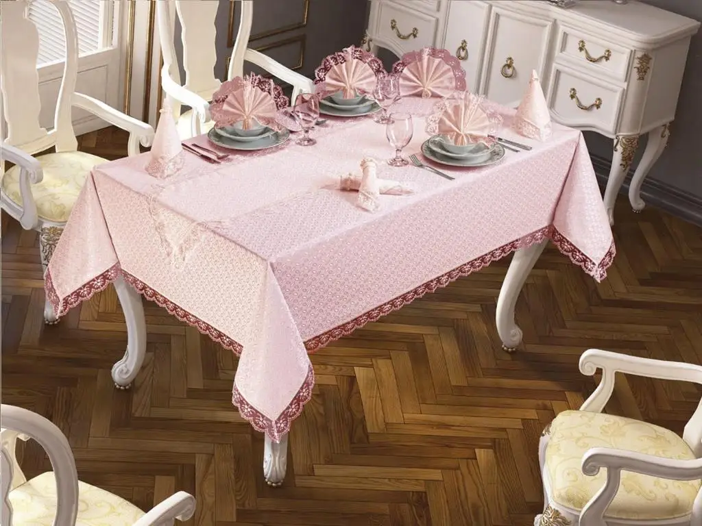 Kdk Carefree Table Cover Set 26 Piece Bow Powder