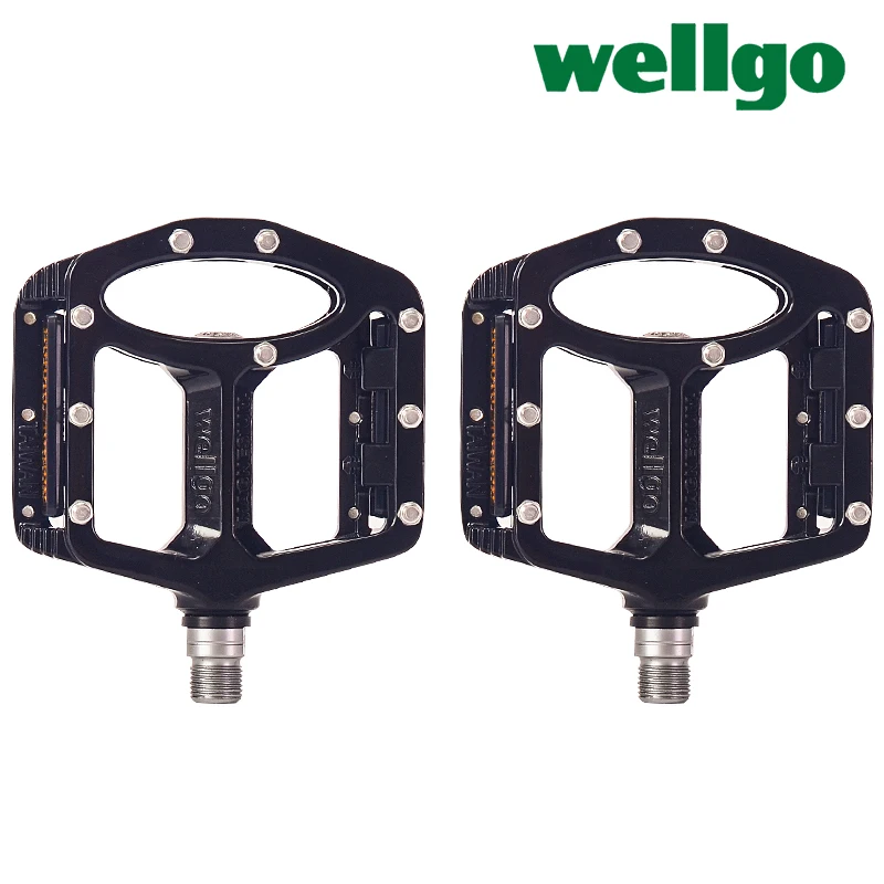 Wellgo MG-1 MTB Bicycle Pedal 2 Sealed Bearings Pedal for BMX Road Mountain Cycling Magnesium AL Bike Bicycle Pedal Parts