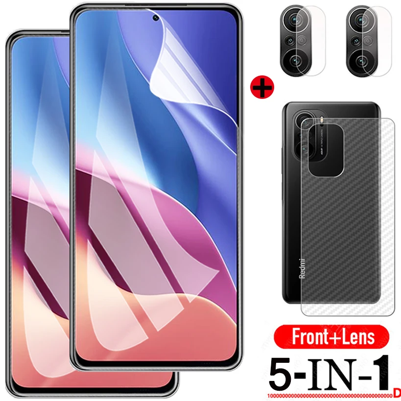 1~5 pcs, Back Film For Xiaomi redmi note 10 pro hidrogel Glass Redmi-k40 Camera Vidrio note 9 9s Screen Protector redmi note 10