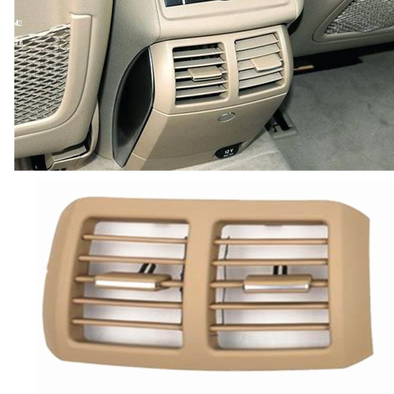 For Mercedes-Benz R Class W251 R350 Rear Center Console A/C Air Outlet Vent Grille Cover Dashboard Conditioning Grill Frame Mesh