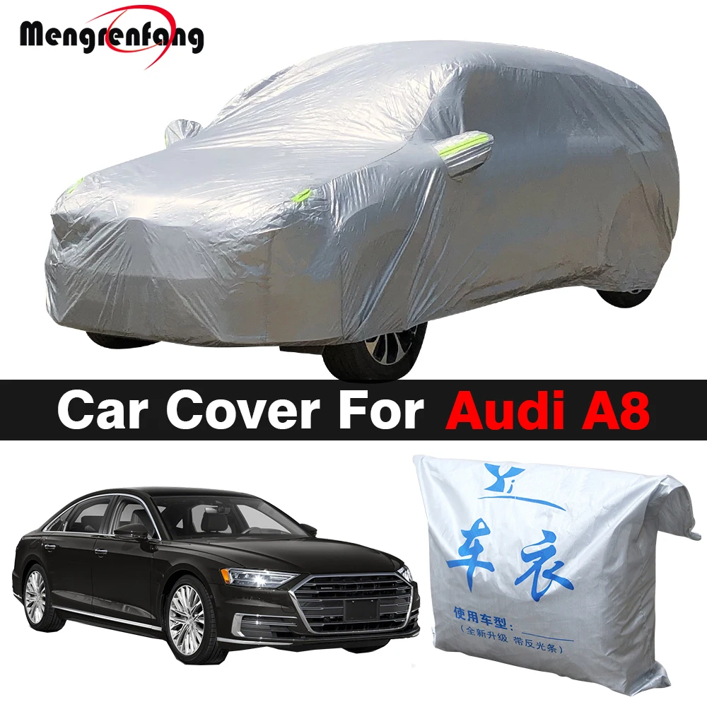 

Full Car Cover For Audi A8 Indoor Outdoor Sun Shade Anti-UV Rain Snow Protection Auto Cover Dustproof