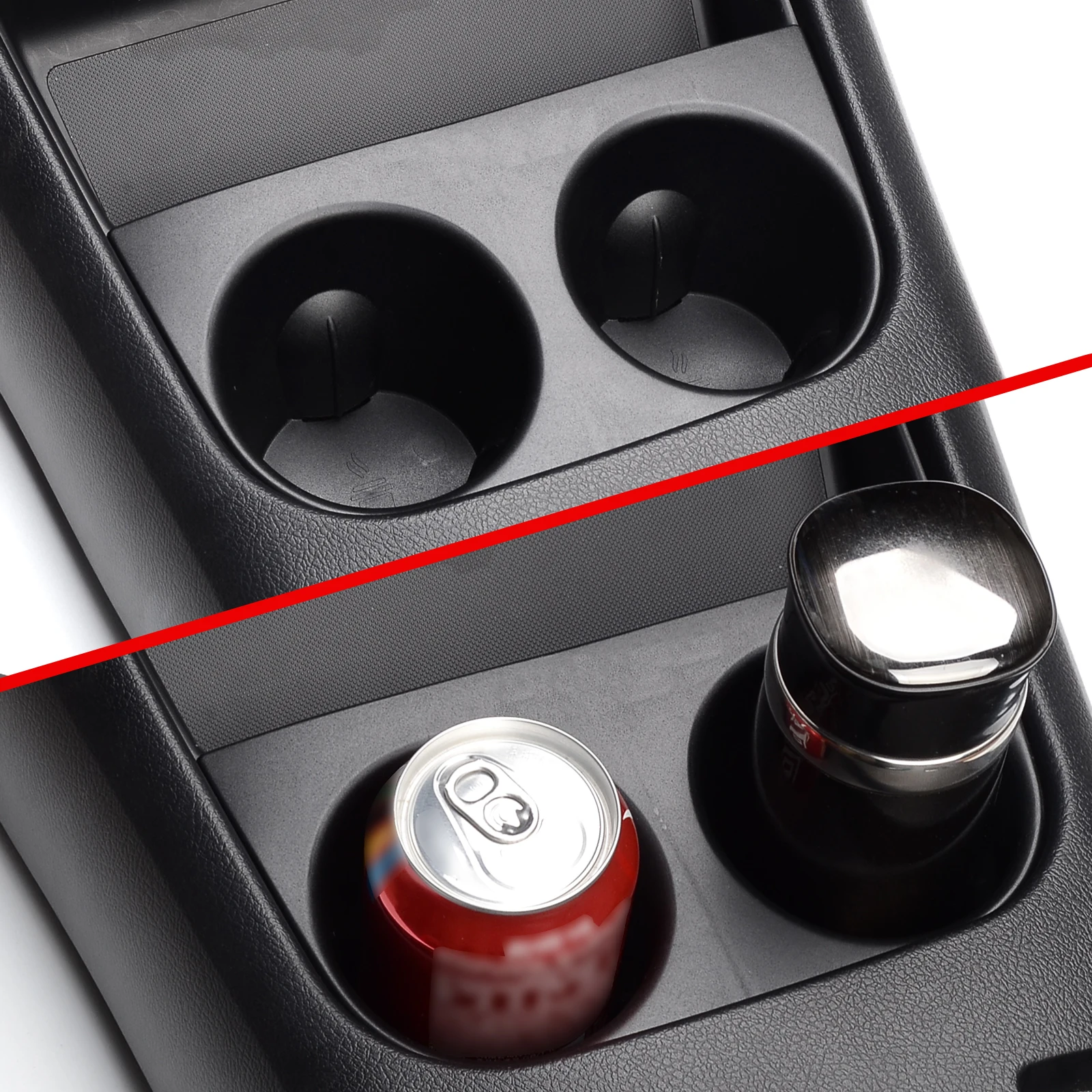 Smabee Anti-Slip Shock-absorbing Cup Holder for Toyota Hilux SR5 4x4 2015 - 2022 REVO Accessories Central Control Storage Box