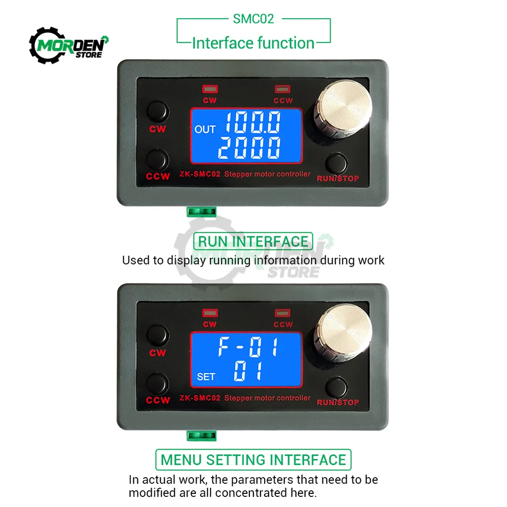 SMC 02 Drive Integrated 42 57 Stepper Motor Controller Forward And Reverse Drive Angle Pulse Speed PIC Serial Communication